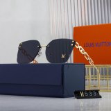 Jewel Hollow Frame Versatile Sunglasses 533