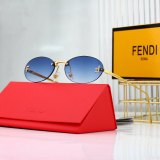 Fendi First Crystal Retro Sunglasses 6933