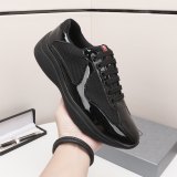 America's Cup Patent Leather Sneakers Black