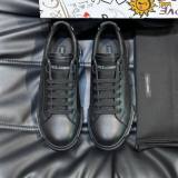 Portofino Solid Minimalist Calf Leather Sneakers Black
