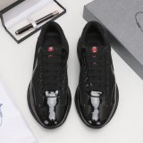 America's Cup Patent Leather Sneakers Black