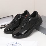 America's Cup Patent Leather Sneakers Black