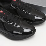 America's Cup Patent Leather Sneakers Black