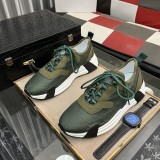 Lunarove Men's Breathable Low Top Sneakers Dark Green