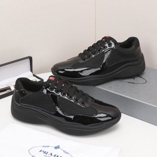 America's Cup Patent Leather Sneakers Black