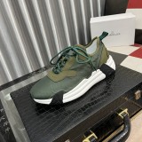 Lunarove Men's Breathable Low Top Sneakers Dark Green