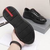 America's Cup Patent Leather Sneakers Black