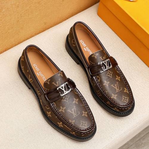MAJOR Retro Printed Lether Shoes Brown