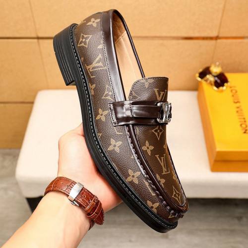 MAJOR Retro Printed Lether Shoes Brown