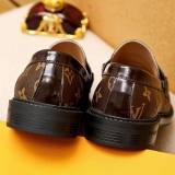 MAJOR Retro Printed Lether Shoes Brown