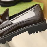 Horsebit Retro Lether Shoes Dark Brown