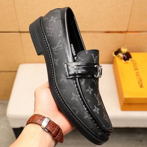 MAJOR Retro Printed Leather Shoes Black