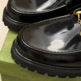 Horsebit Retro Lether Shoes Black