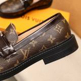 MAJOR Retro Printed Lether Shoes Brown