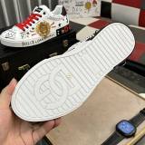 DG Portofino Rivet Embroidery Trendy Sneakers White Red