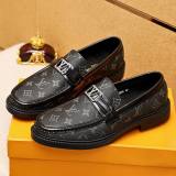 MAJOR Retro Printed Leather Shoes Black