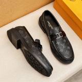 MAJOR Retro Printed Leather Shoes Black