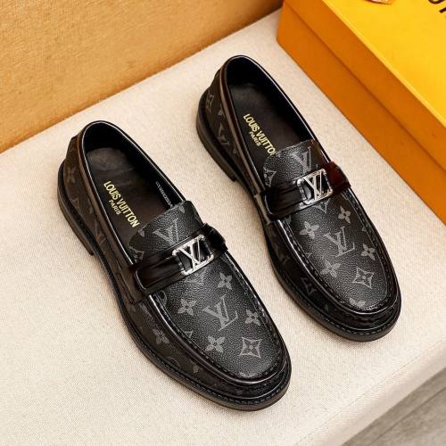 MAJOR Retro Printed Leather Shoes Black