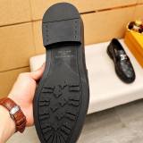 MAJOR Retro Printed Leather Shoes Black