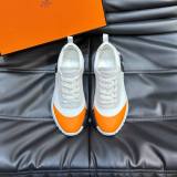 Bouncing Mesh Low Top Sneakers Orange White