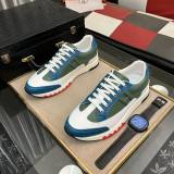 Trail Cushioned Sneakers Blue Green White
