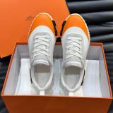 Bouncing Mesh Low Top Sneakers Orange White