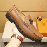 Gregoire Minimalist Leather Shoes Brown