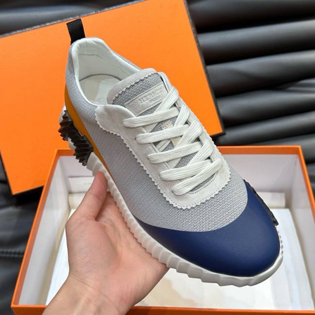 Bouncing Mesh Low Top Sneakers Blue Gray