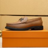 Gregoire Minimalist Leather Shoes Brown