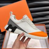 Bouncing Mesh Low Top Sneakers Orange White