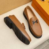Gregoire Minimalist Leather Shoes Brown