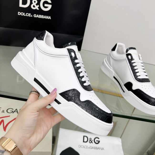 New Roma Milano Calfskin Sneakers White Black