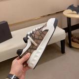 One Stud Low Top Versatile Sneakers Brown Black White