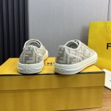 Domino FF Jacquard Low Top Shoes Canvas Shoes Beige