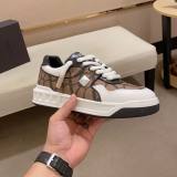 One Stud Low Top Versatile Sneakers Brown Black White