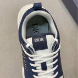 B25 Runner Low Top Cushioned Sneakers Blue White