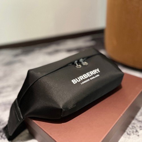 Sonny Printed Logo Minimalist Cowhide Pocket Black 30X16cm