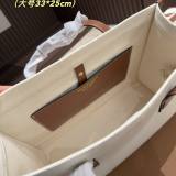 Freya Minimalis Versatile Handbag White Brown 33*25cm