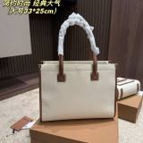 Freya Minimalis Versatile Handbag White Brown 33*25cm