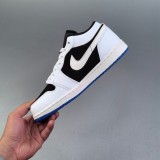 Air Jordan 1 Low  Quai 54  Basketball Shoes White Black HQ0764-001