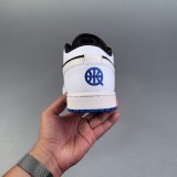 Air Jordan 1 Low  Quai 54  Basketball Shoes White Black HQ0764-001
