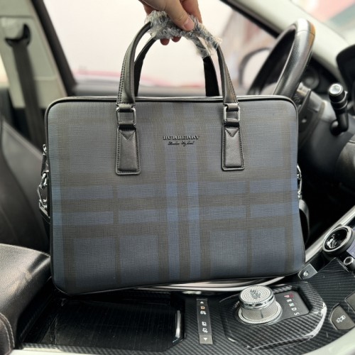 Ainsworth Retro Minimalist Breifcase Black Blue 38X27X16cm