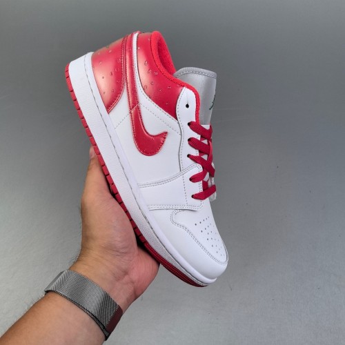 Air Jordan 1 Low Sneakers Basketball Shoes Red White FQ1935-018