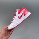 Air Jordan 1 Low Sneakers Basketball Shoes Red White FQ1935-018