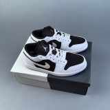 Air Jordan 1 Low  Quai 54  Basketball Shoes White Black HQ0764-001