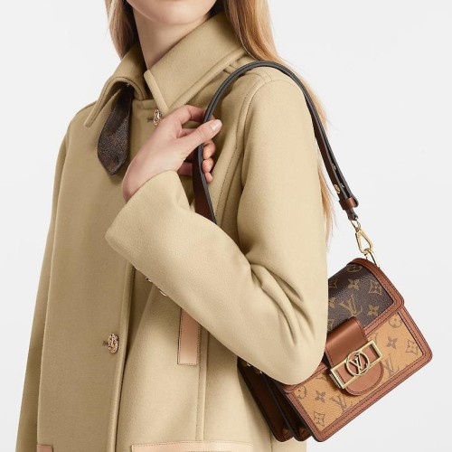 Original Dauphine Monogram Reverse Brown (25cm medium size)