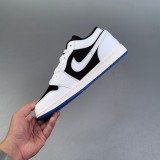 Air Jordan 1 Low  Quai 54  Sneakers Basketball Shoes Black White HQ0764-001