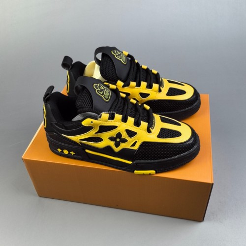 Trainer Skate Low Sneaker Black Yellow