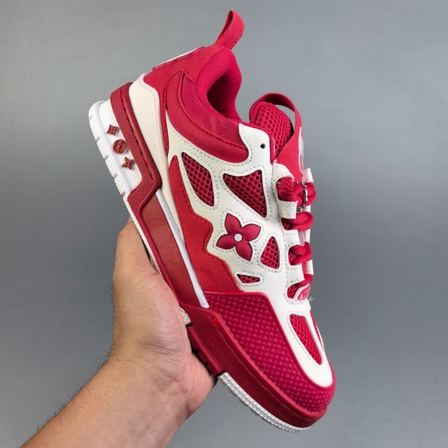 Trainer Skate Low Sneaker Red White