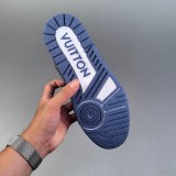 Trainer Sneaker Low Denim Blue Brown